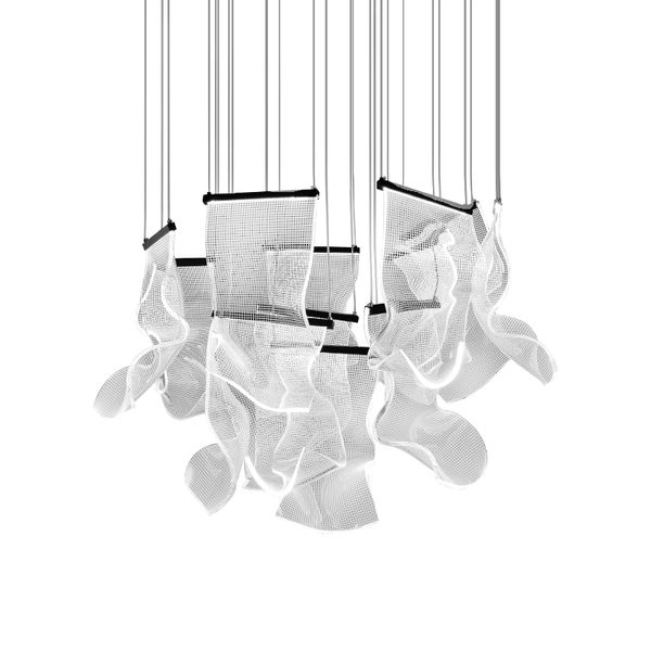 Duplex Escalier Pendentif Lumières Designer Moderne Mode Hôtel Villa Art Décor Lampe Suspendue Nordic Loft Acrylique LED Luminaires Livraison Gratuite