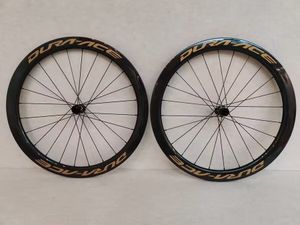 Dura Ace C50 Road Carbon Wheels Clincher Gold Logo 50mm Racing koolstofvezel fietswielenet