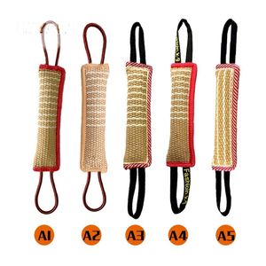 Jouet de remorqueur de formation de chien durable, forte traction pour berger allemand Rottweiler Malinois, équipement d'agilité, morsure à mâcher, jouets en jute 211111