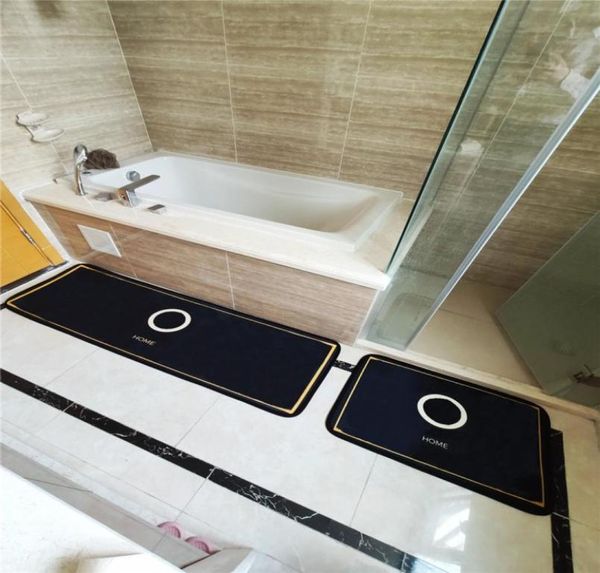 Tapis Hipster durables salle de bain cuisine ensemble de qualité supérieure tapis de luxe intérieur antidérapant absorber l'eau muet balcon bain Designer Mats4083359