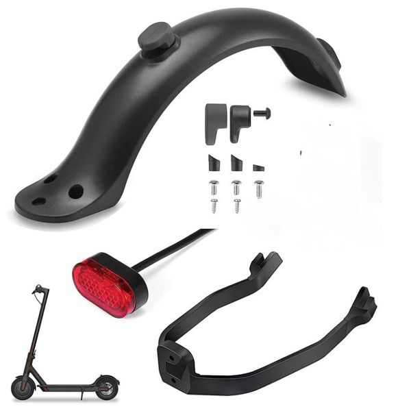 Garde de boue de scooter durable pour Xiaomi Mijia M365 M187 Pro 1s Electric Scooter Tire Splash Fender Bracket Back Guard