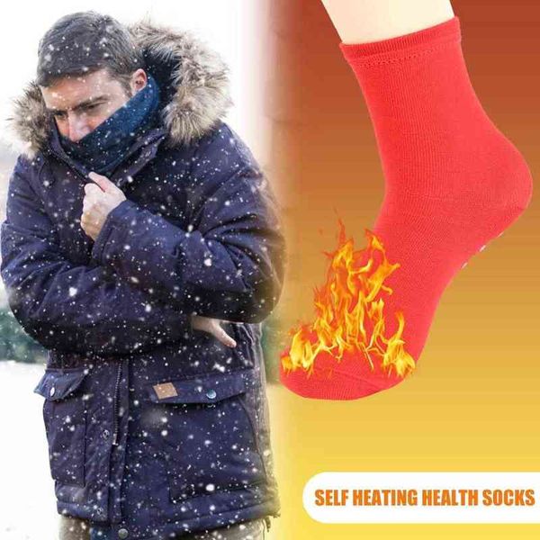 Chaussettes auto-chauffantes durables, chaussettes multifonctions en Tourmaline, chaussettes auto-chauffantes, thérapie magnétique d'hiver, chaussettes saines pour le sport Y1222