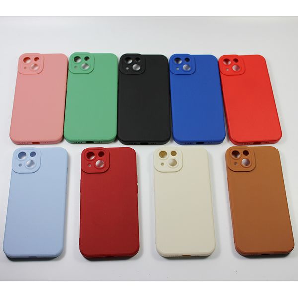 Coque de téléphone portable en Silicone souple et Durable, étui Anti-chute et Anti-choc pour iPhone 6 7 8 11 12 13 Mini Pro Max