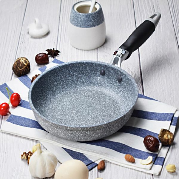 Sartén Wok de piedra duradera, olla de cerámica antiadherente, freidora de inducción, cocina de carne, estufa de Gas, sartén, utensilios de cocina, herramienta para juego de cocina 240130