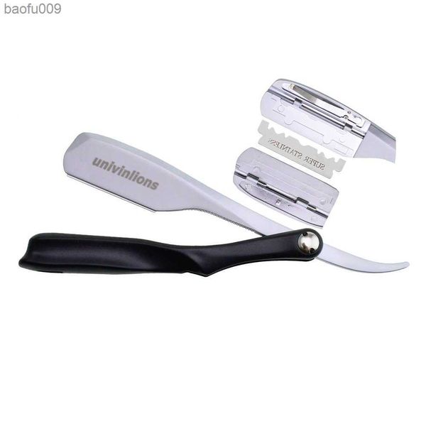 Dural Edge Razors 74 Cuchillas Mecanismo de resorte Depilación Plegable Salón de afeitar Shavette Cuchillo Barba Cara Axila Cuerpo Ceja L230520