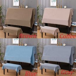 Dust Cover 1 Buah Piano Satin Warna Solid Penutup Vertikal Handuk Romantis Gaya Eropa Alami Tahan Debu Dekorasi Rumah Penutup Piano R230803