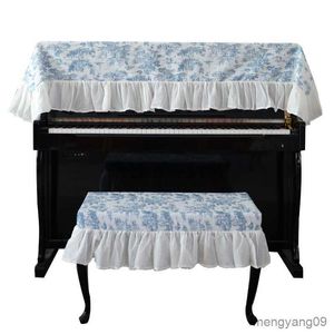 Housse anti-poussière housse de piano romantique français housses de piano modernes pour clavier housse anti-poussière housses de clés en tissu à volants pour clés de maison chiffon anti-poussière R230803