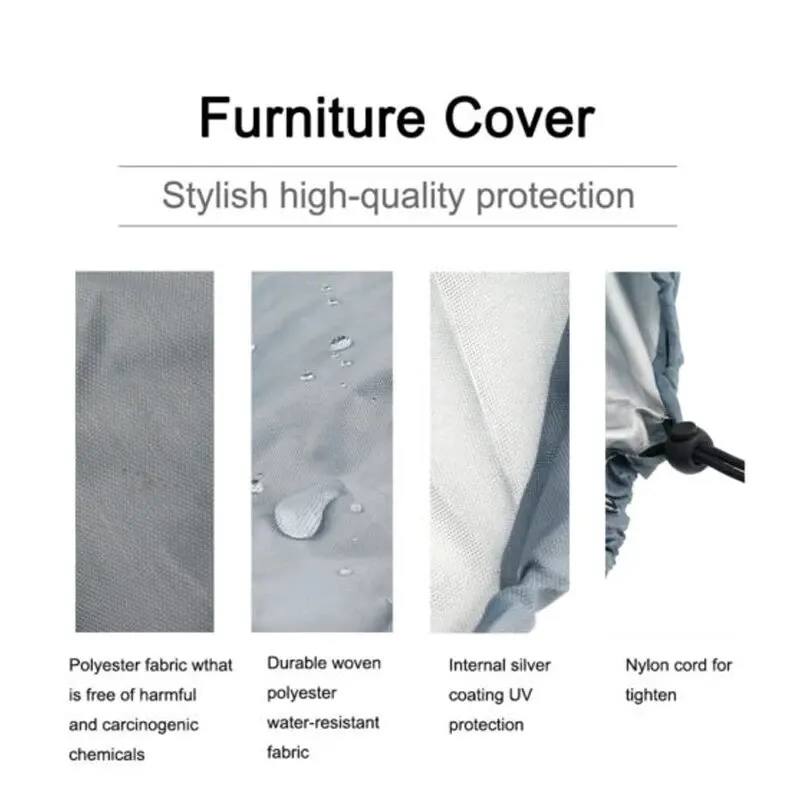 Dust Cover Outdoor Outdoor Dustproof Sunproof Waterproof Supplies Garden Patio Table And Chair Dust Cover