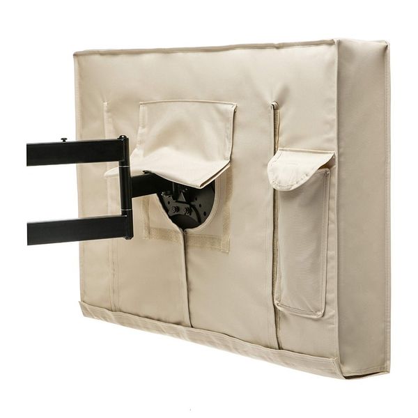 Housse anti-poussière résistant aux intempéries anti-poussière extérieur TV Cover Beige 32