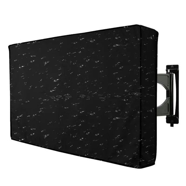 Dust Cover Weatherproof Dust-proof Outdoor TV Cover Black 22