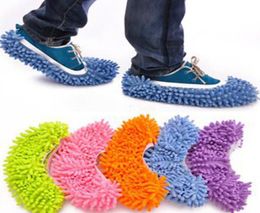 Vadrouille à poussière pantoufle maison nettoyant paresseux sol dépoussiérage nettoyage pied chaussure couverture 5 couleurs goutte 9558517