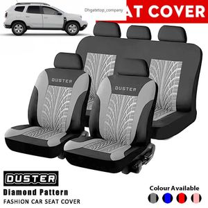 Duster Print Seat Cover Universal Fashion Track Forme en relief Ensemble complet d'accessoires intérieurs de voiture