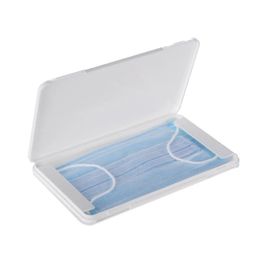 Stofdichte Flip Cover Gezichtsmasker Opbergdoos Plastic Hygiënische Beschermingsmasker Case