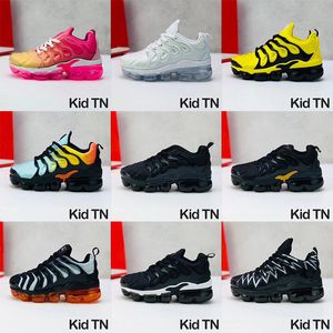 Moda Tn Plus Zapatos para niños Malla Tenis Zapatillas para correr Niños Jóvenes Zapatillas de deporte para niños grandes Tnplus Tns Sunset Pink Triple White Black Toddler Baby Infant Boys Girls Entrenadores