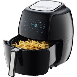 DUTRIEUX keukenapparatuur airfryers 1700 Watt 5.8-QT 8-in-1 digitale luchtfriteuse met receptenboek, aangeboden luchtfriteuses Zwart