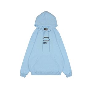 DUYOU Bleu Vintage Broderie PARIS Hoodies Designer De Luxe Hommes Sweat À Capuche Femmes Sweats Coton Peigné Imprimé Sueter Hombre Heather Pull Hoodies pour Homme DY047