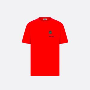 DUYOU Heren COUTURE RELAXED-FIT T-SHIRT Merkkleding Dames Zomer T-shirt met borduurwerk Logo Slub Katoen Jersey Hoge kwaliteit Tops 7215