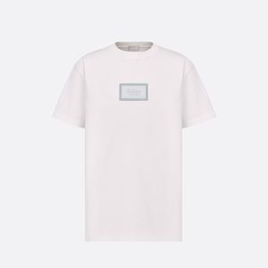 Duyou Mens Couture Relaxed-Fit T-shirt Brand Kleding Dames Zomer T-shirt met borduurwerk Logo Slub Katoen Jersey Hoogwaardige tops T-shirt 7201