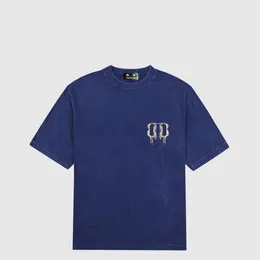 DUYOU T-shirt oversize avec lettres de lavage en jersey vintage T-shirt 100% coton Hommes Casuals T-shirts de base Femmes Qualité Tops classiques DY8908