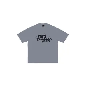DUYOU T-shirt oversize avec lettres de lavage en jersey vintage T-shirt 100% coton Hommes Casuals T-shirts de base Femmes Qualité Tops classiques DY8814