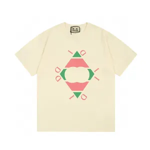 DUYOU T-shirt surdimensionné avec des lettres de lavage en jersey vintage T-shirt 100% coton Hommes Casuals T-shirts de base Femmes Qualité Tops classiques DY8779