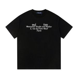 DUYOU T-shirt surdimensionné avec lettres de lavage en jersey vintage 100% coton T-shirt hommes occasionnels T-shirts de base femmes qualité classique hauts DY9046