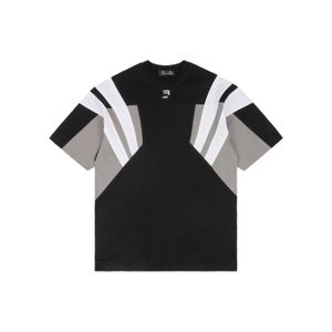 Duyou Sporty B Swim T-shirt Oversize T-shirt met vintage jersey wassen letters borduurwerk 100% katoenen t-shirt mannen casuals basic t-shirts vrouwen klassieke tops dy8773