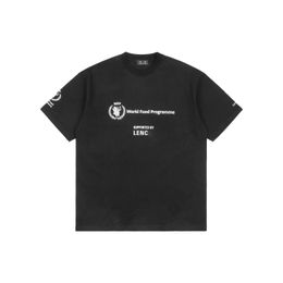 DUYOU WFP T-Shirt Oversize T-shirt avec Vintage Jersey Wash Letters 100% Coton T-Shirt Hommes Casuals Basic T-shirts Femmes Qualité Classique Tops DY8764
