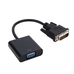 Livraison gratuite DVI-D 24 1 mâle vers VGA femelle adaptateur de câble actif convertisseur pour carte d'affichage PC câbles d'ordinateur connecteurs Mlpie