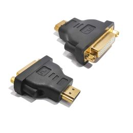 DVI a HD Adaptador de cable Bidireccional HD 1080P DVI D 24+1 Convertidor de conector femenino HD Male a HD para la caja de TV portátil de proyectores