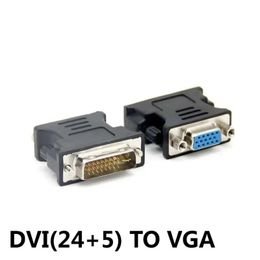 DVI VGA vrouwelijke adapter DVI-I-plug 24 + 5 P tot VGA Jack Adapter HD Video grafische kaartomzetter voor PC HDTV-projector