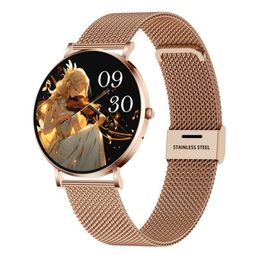 DW016,6 mm ultradunne lichaamsmartwatch voor de oefening van vrouwen, hartslag, bloeddruk, Bluetooth-communicatie