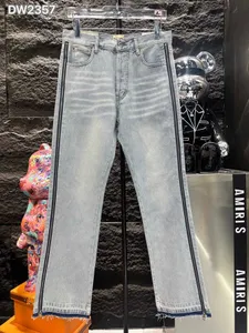 DW2357 DÉPARTEMENT.Jeans pour hommes de haute qualité Jean de motard en détresse Jean Rock Skinny Slim Bande de trou déchiré Pantalon en denim à la mode avec broderie de serpent