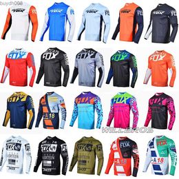 Dwa3 T-shirts pour hommes Maillot de motocross 180 360 Manches longues Mx Bmx DH Dirt Bike Vêtements Vélo Moto Cyclisme T-shirt d'été pour hommes