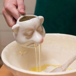 Séparateur de blanc d'œuf créatif en forme de nain, séparateur de jaune d'œuf en céramique, Gadget de cuisine domestique, outils pour œufs 240105