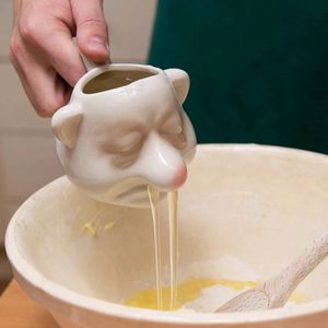 Forme naine créative séparateur de blanc d'oeuf en céramique jaune d'oeuf séparateur blanc ménage cuisine Gadget outils d'oeufs 240129