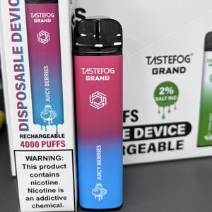 DX Tastefog 2022 Vape Dermable Electronic Cigarette Pod Recharteable 4000 Puffs Factory Wholesale