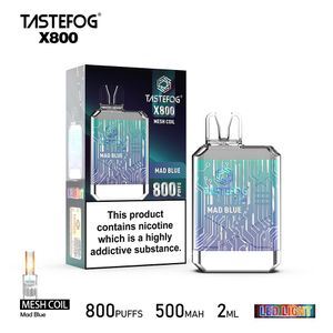 Groothandelsprijs Hot Selling Tastefog X800 Rookwolken Vapes Topkwaliteit E-sigaret wegwerpvape