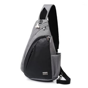 Dxyizu nieuwe anti-diefstal reizen verborgen borst pack sacoche homme werk crossbody tassen voor mannen messenger schouder sling bag man1278e