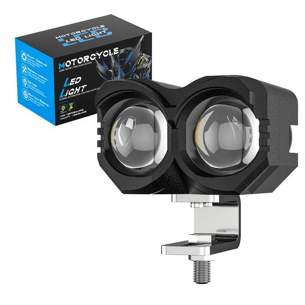 DXZ motocicleta faro lente bombilla haz LED iluminación proyector coche conducción niebla Pod lámpara 20W para camiones 4WD 4x4 UTV blanco ámbar