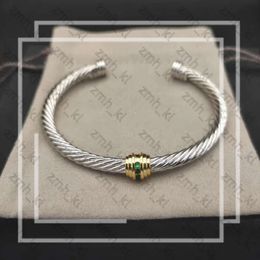 Dy Bangle Jewlery Designer for Women Luxury Sieraden Twisted Cable Armbanden Classic Man Bangle Designer Engagement Couple David Yurma Bracelet Cable Bracelet 652