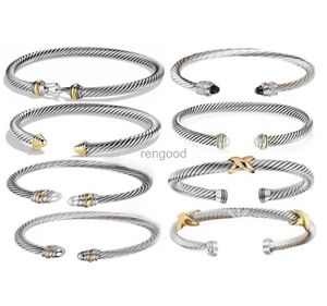 Bracelet Dy Braceuse Bracelet de câble vintage 925 bracelet en or argent bracelet bracelet concepteur juif des femmes pour femmes hommes 20 options de créateur de bijoux 5/7 mm