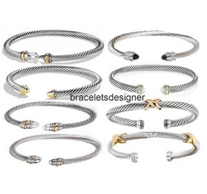 Bracelet Dy Braceuse Bracelet de câble vintage 925 bracelet en or argent bracelet bracelet concepteur juif des femmes pour femmes hommes 20 options de créateur de bijoux 5/7 mm