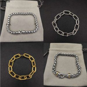 Dy Circle Link Chain Charm Designer Bracelet pour femmes Chaînes cubaines Diamants Fashion Retro Luxury Party Populaire en Europe et en Amérique Bijoux d'anniversaire Gift