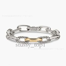 DY Ontwerper David Yurma Sieraden Topkwaliteit Armband Eenvoudig en Elegant Populair Geweven Gedraaid Touw Modering David Armband Punk Sieraden Bandmode David 313