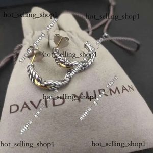 DY Ontwerper David Yurma Sieraden Topkwaliteit oorbellen en elegante populaire geweven gedraaid touw Modering David Oorbel Punk Sieraden Bandmode David 518