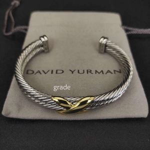 DY Designer David Bangle Yurma X 10Mm Bracelet Pour Femmes DY Haute Qualité Station Câble Croix Collection Vintage Ethnique Boucle Cerceau Punk Bijoux Bande Mode Luxe 703