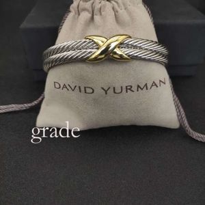 DY Designer David Yurma Bracelet Yurma X 10Mm Bracelet Pour Femmes DY Haute Qualité Station Câble Croix Collection Vintage Ethnique Boucle Cerceau Punk Bijoux Bande De Luxe 691