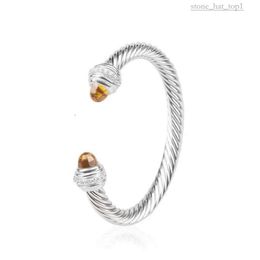 DY Designer marca de moda de alta calidad Luxury David Yurma Bracelet Joya Bracelet simple y elegante anillo retorcido de tejido popular David Bracelet 3848