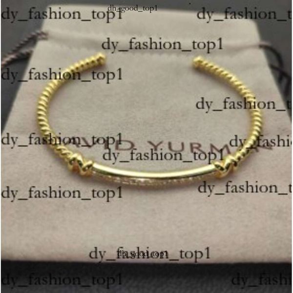 Dy Designer Marca de moda de alta calidad Trend de lujo David Yurma Bracelets Joyas Pulseras Sencillas y elegantes Popular Ring Twisted Ring David Bracelet 813
